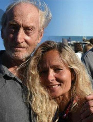 Eleanor Boorman ex fiance Charles Dance with his girlfriend Alessandra in Venice.